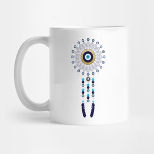 Boho Chic Evil Eye Mandala Dream Catcher Mug